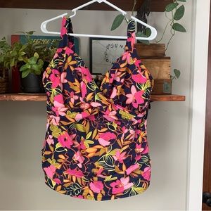 Land’s End V-neck Wrap Tankini